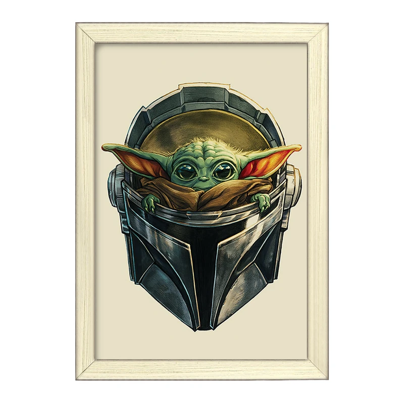 تابلو خندالو طرح یودا سریال جنگ ستارگان کد 26072