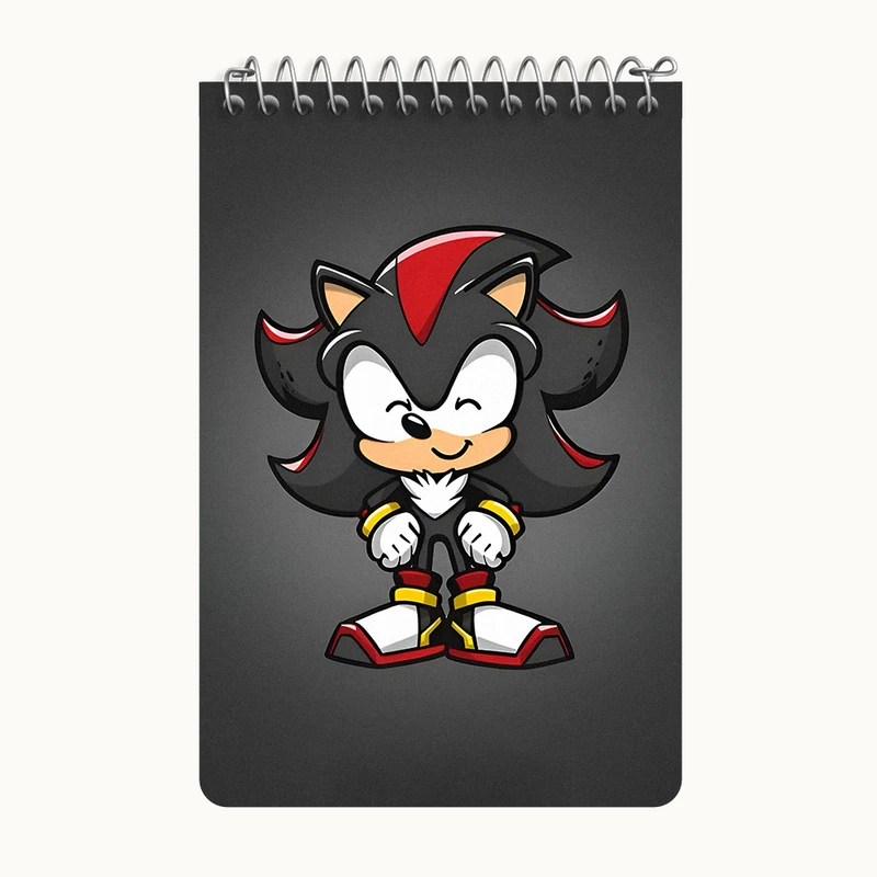 دفتر یادداشت 50 برگ خندالو طرح سایه جوجه تیغی سونیک کد F9422