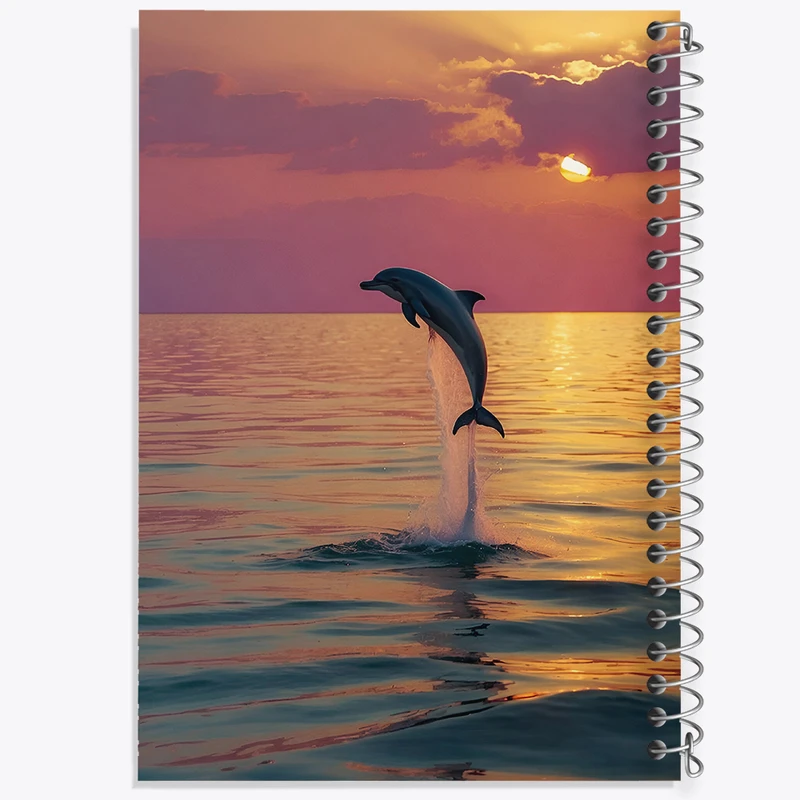 دفتر مشق 50 برگ خندالو طرح دلفین کد F4831