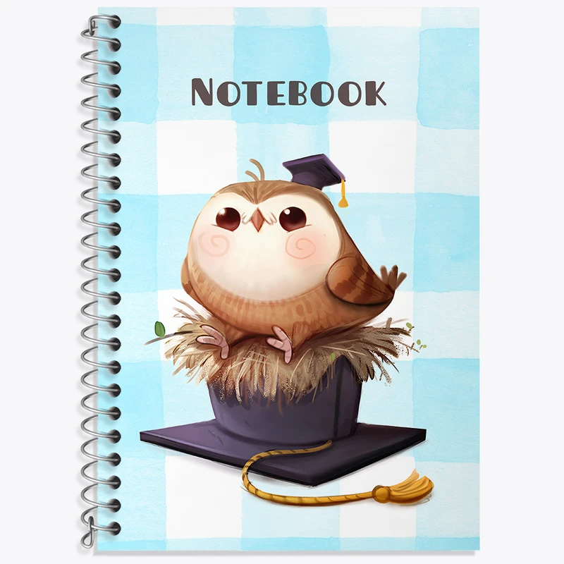 دفتر نت موسیقی 50 برگ خندالو طرح جغد دانا کد N6546