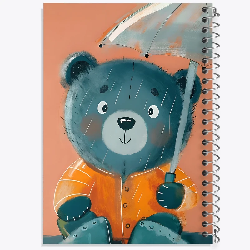 دفتر لیست خرید 50 برگ خندالو طرح خرس بامزه کد N6639