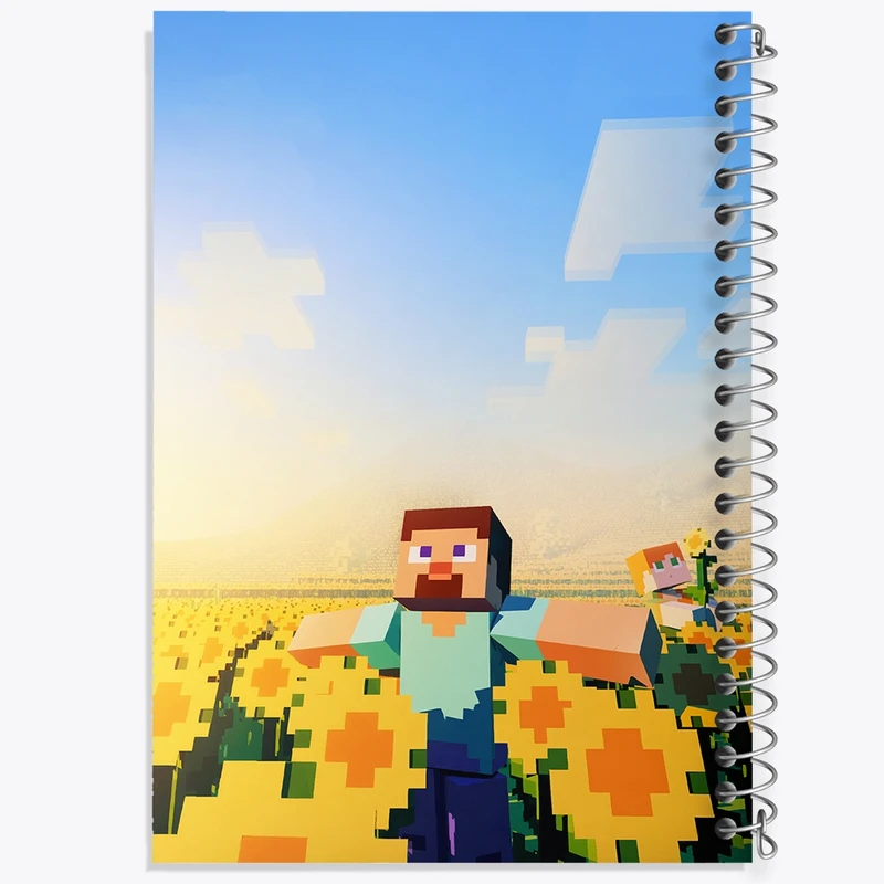 دفتر طراحی 50 برگ خندالو طرح ماینکرافت (Minecraft) کد F14094