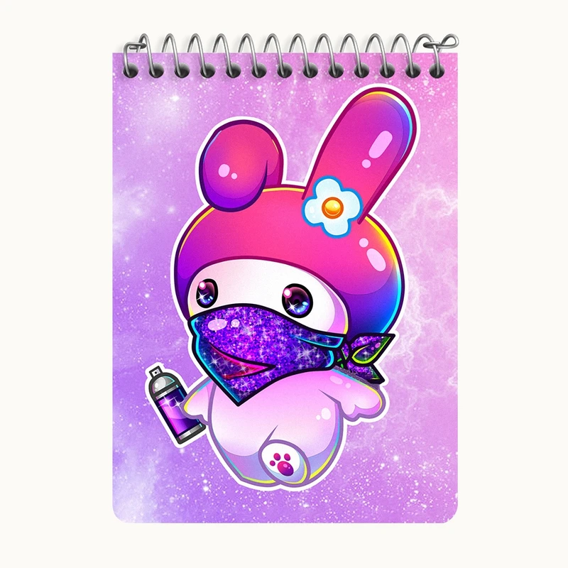 دفتر یادداشت 50 برگ خندالو طرح کرومی (Kuromi) کد N7798