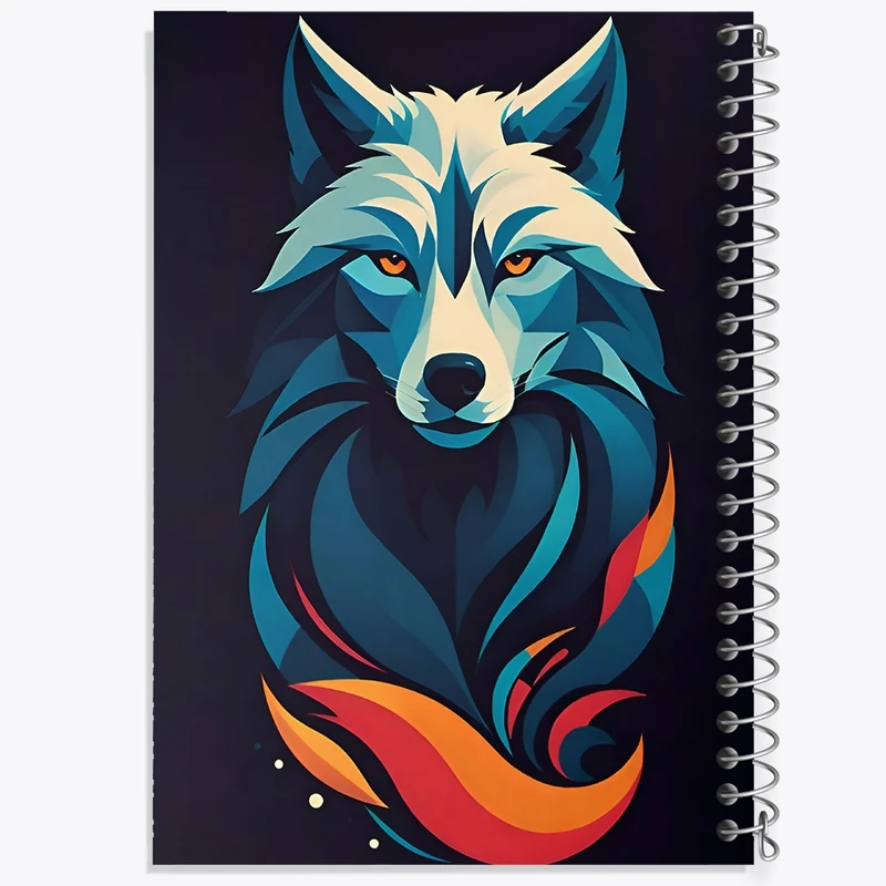 دفتر شطرنجی 50 برگ خندالو طرح گرگ کد F9583