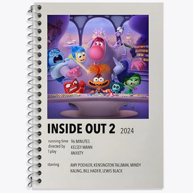 دفتر زبان دوخط 50 برگ خندالو طرح اینساید اوت (Inside Out) کد F13130