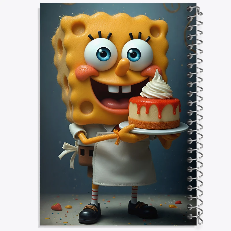 دفتر مشق 50 برگ خندالو طرح باب اسفنجی کد F8537