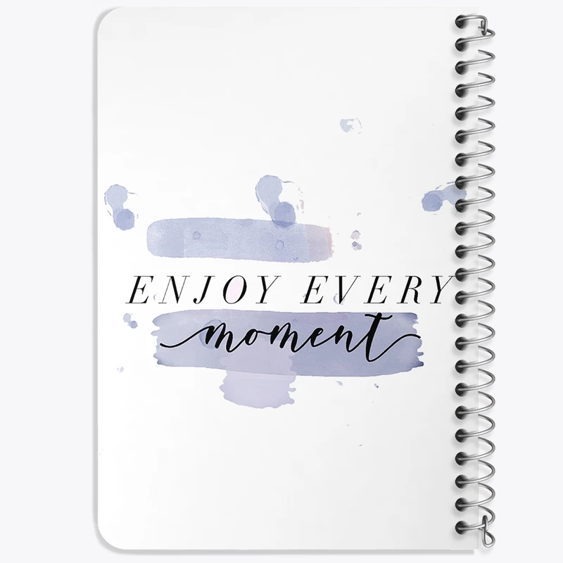 دفتر یادداشت 50 برگ خندالو طرح Enjoy Every Moment کد F11438