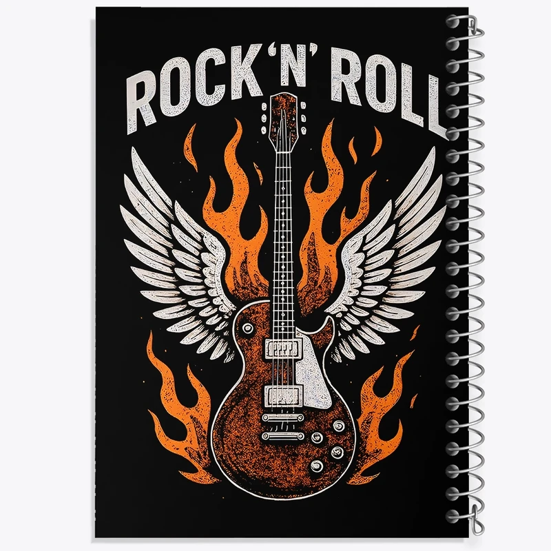 دفتر شطرنجی 50 برگ خندالو طرح راک اَند رول (Rock And Roll) کد F14182