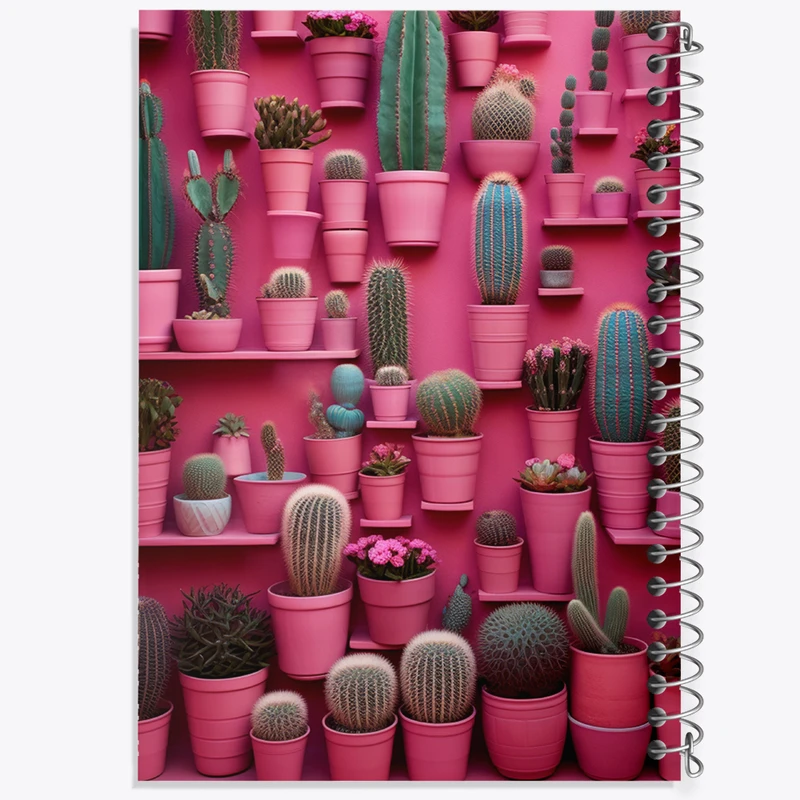 دفتر مشق 100 برگ خندالو طرح کاکتوس کد F3847