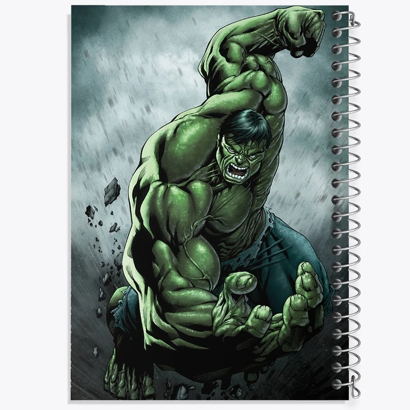 دفتر طراحی 50 برگ خندالو طرح هالک کد F2129