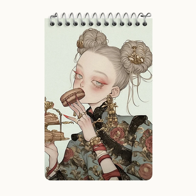 دفتر یادداشت 50 برگ خندالو طرح دخترانه کد F3426