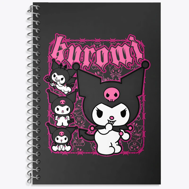 دفتر نت موسیقی 50 برگ خندالو طرح کرومی (Kuromi) کد N8239