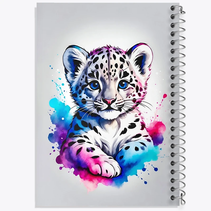 دفتر لیست خرید 50 برگ خندالو طرح بچه پلنگ کیوت کد F4310