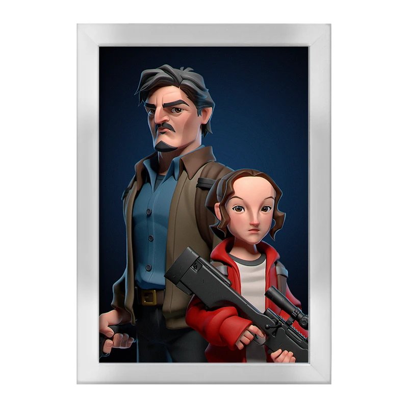 تابلو خندالو طرح لست آف آس (The Last Of Us) کد F399