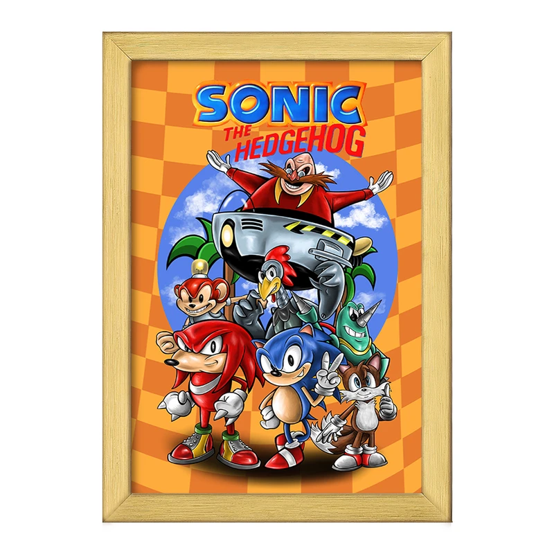 تابلو خندالو طرح سونیک (Sonic) کد F656