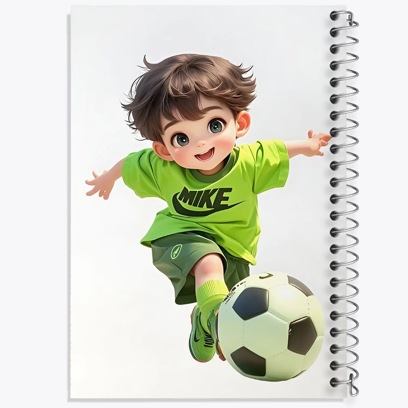 دفتر لیست خرید 50 برگ خندالو طرح پسر بچه ی فوتبالیست کد F3609