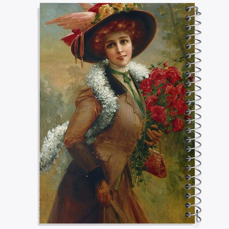 دفتر لیست خرید 50 برگ خندالو طرح نقاشی زیبا همچون یک گل رز اثر امیلی ورنون کد F12202