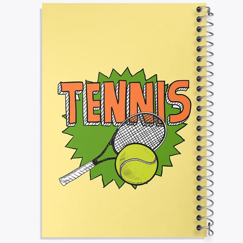 دفتر طراحی 50 برگ خندالو طرح تنیس Tennis کد 26640