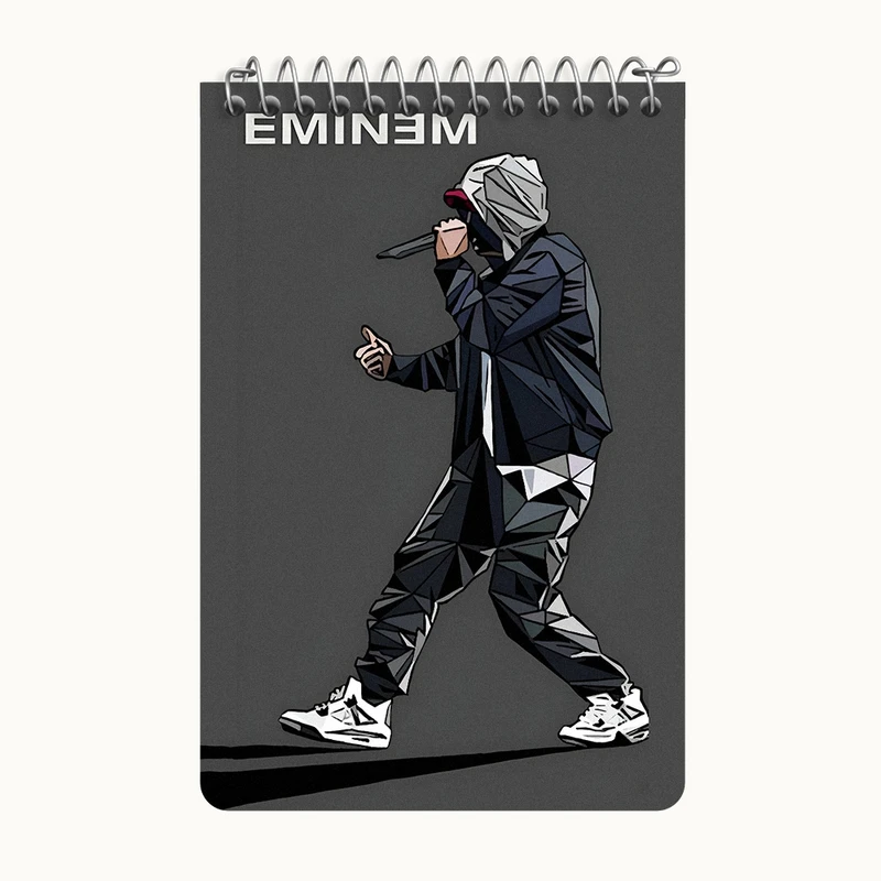 دفتر یادداشت 50 برگ خندالو طرح امینم (Eminem) کد F4632