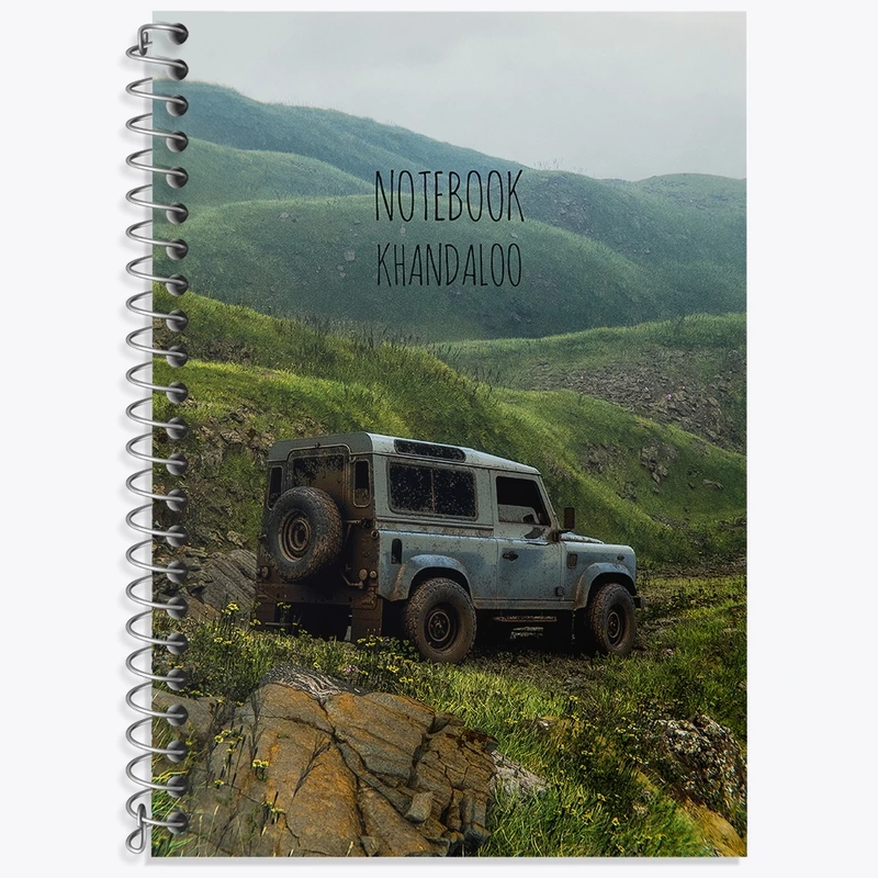 دفتر لغت 50 برگ خندالو طرح طبیعت کوهستانی کد N7875