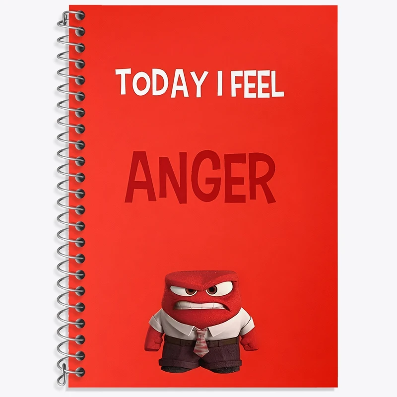 دفتر لغت 50 برگ خندالو طرح اینساید اوت (Anger) کد N8405