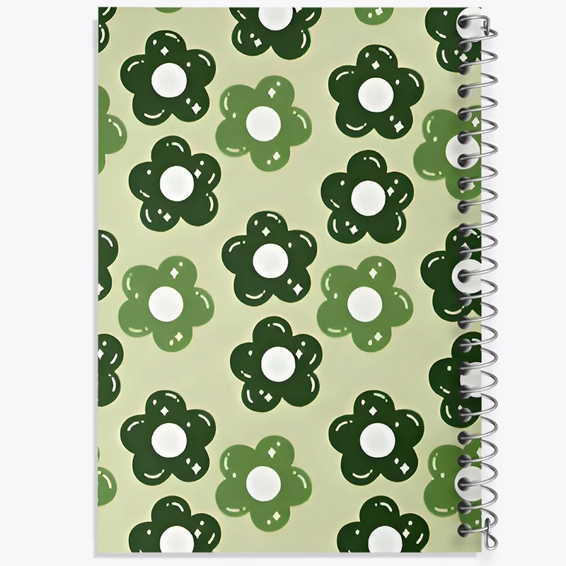 دفتر شطرنجی 50 برگ خندالو طرح گل گلی کد N6674