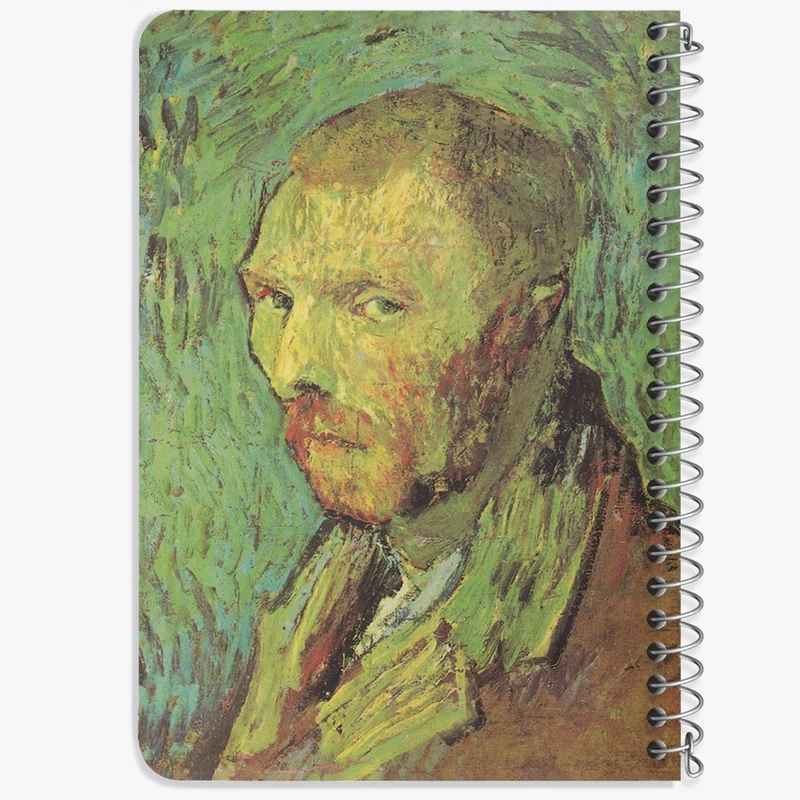 دفتر یادداشت 50 برگ خندالو طرح سلف پرتره ونسان ونگوگ (Van Gogh) کد 36808