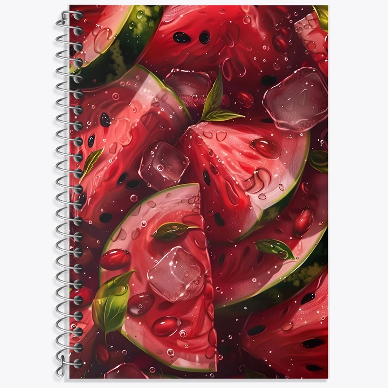 دفتر زبان دوخط 50 برگ خندالو طرح هندوانه کد F9884