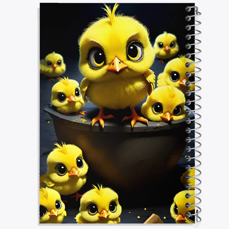 دفتر لیست خرید 50 برگ خندالو طرح جوجه های گنگ کد F8976