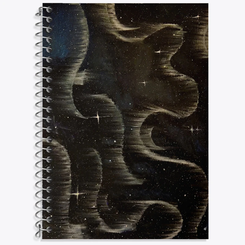 دفتر زبان 50 برگ خندالو مدل دو خط طرح آسمان و ستاره کد N6796