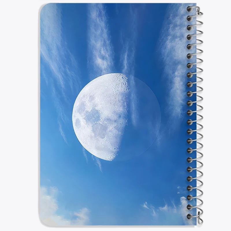دفتر یادداشت 50 برگ خندالو طرح ماه (Moon) کد 38079