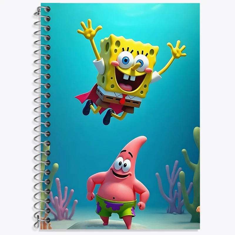 دفتر لغت 50 برگ خندالو طرح باب اسفنجی و پاتریک کد N7475