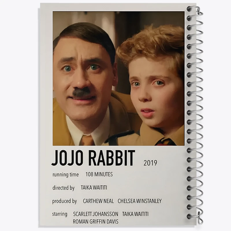 دفتر طراحی 50 برگ خندالو طرح جوجو خرگوشه (Jojo Rabbit) کد F13042