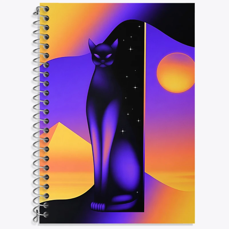 دفتر نت موسیقی 50 برگ خندالو طرح گربه کد N6260