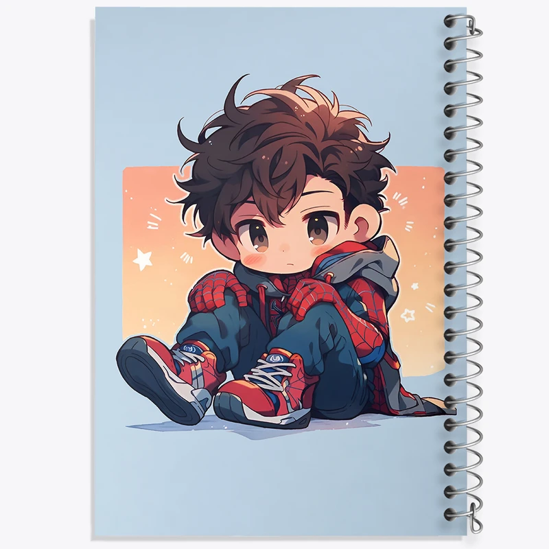 دفتر مشق 50 برگ خندالو طرح پسر عنکبوتی کد F4189