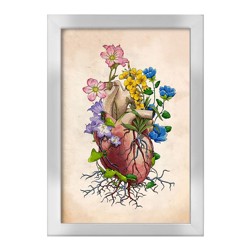 تابلو خندالو طرح آناتومی قلب (Heart Anatomy) کد F13974