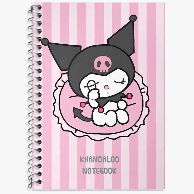 دفتر نت موسیقی 50 برگ خندالو طرح کرومی (Kuromi) کد N9085