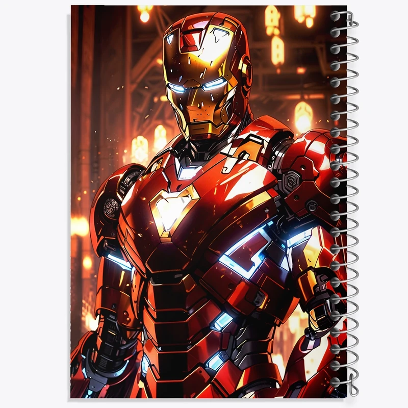 دفتر شطرنجی 50 برگ خندالو طرح مرد آهنی مارول (Marvel) کد F9315