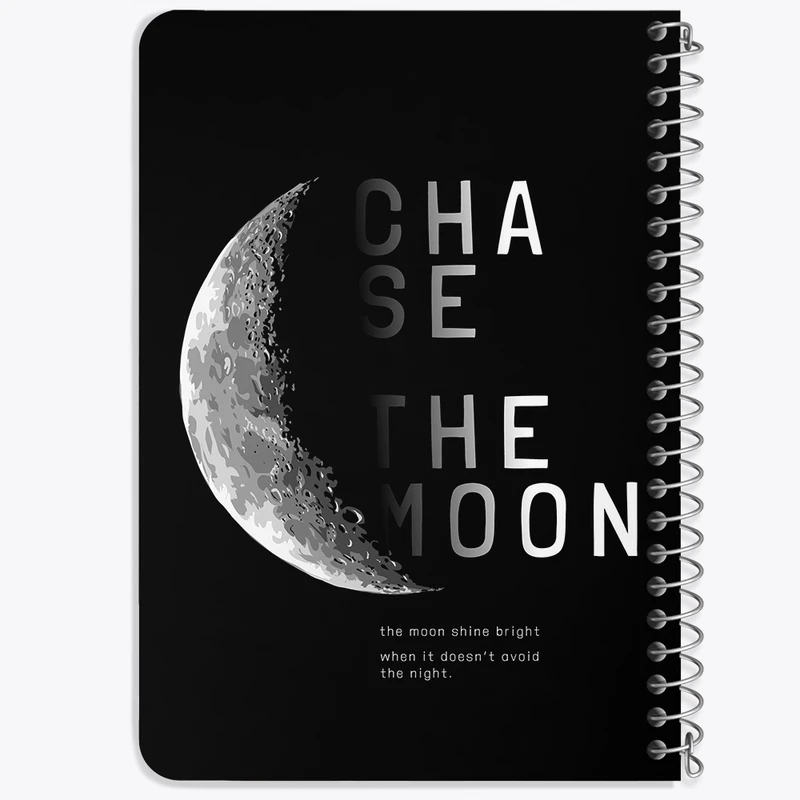 دفتر یادداشت 50 برگ خندالو طرح ماه (Moon) کد F1547