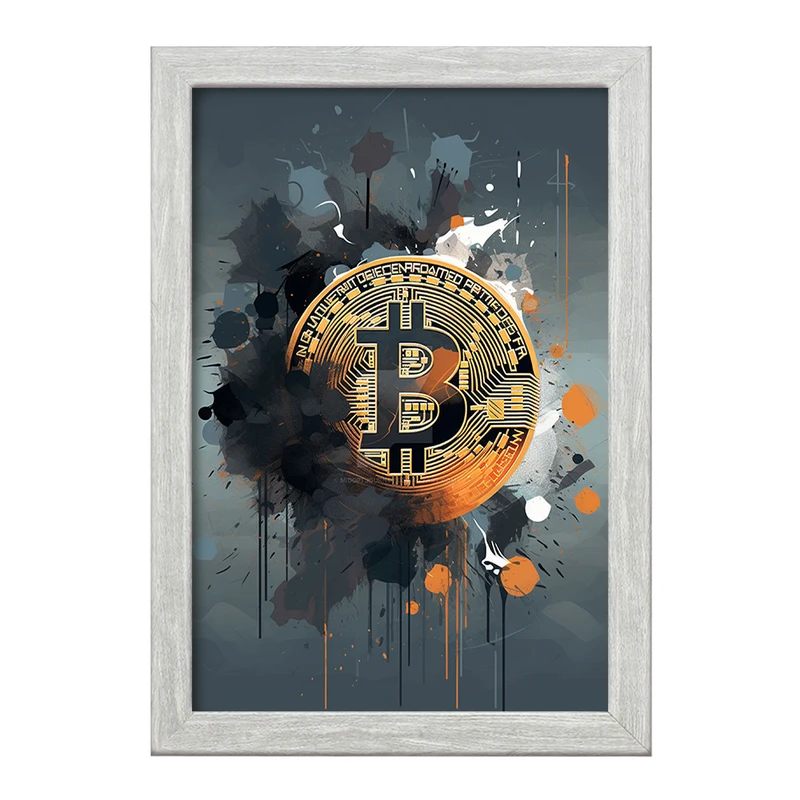 تابلو خندالو طرح بیت کوین (Bitcoin) کد F1637