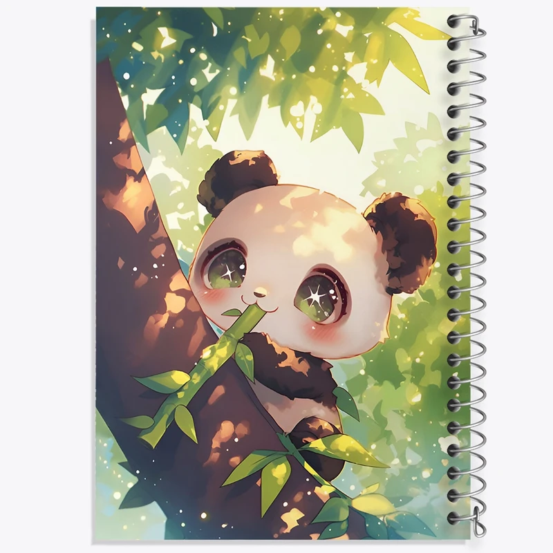 دفتر ژورنال نویسی 50 برگ خندالو مدل نقطه ای طرح پاندا کد F9445