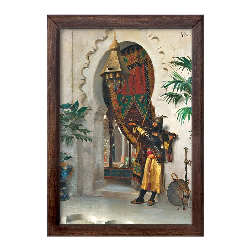 تابلو خندالو طرح نقاشی نگهبان اثر تئودوروس رالی کد F12273