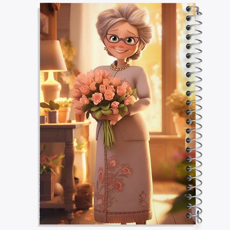 دفتر طراحی 50 برگ خندالو طرح روز مادر کد F1110