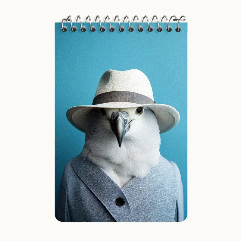 دفتر یادداشت 50 برگ خندالو طرح کبوتر بامزه کد F3226