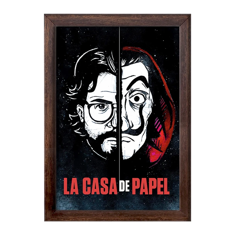 تابلو خندالو طرح پروفسور خانه کاغذی کد F11446