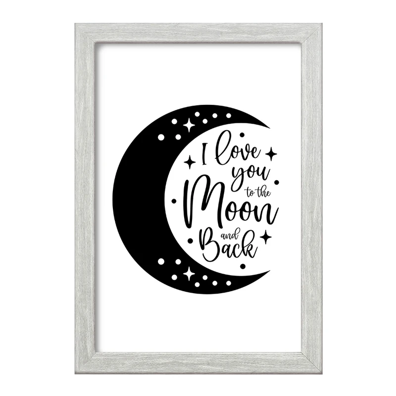 تابلو خندالو طرح ماه (Moon) کد F612