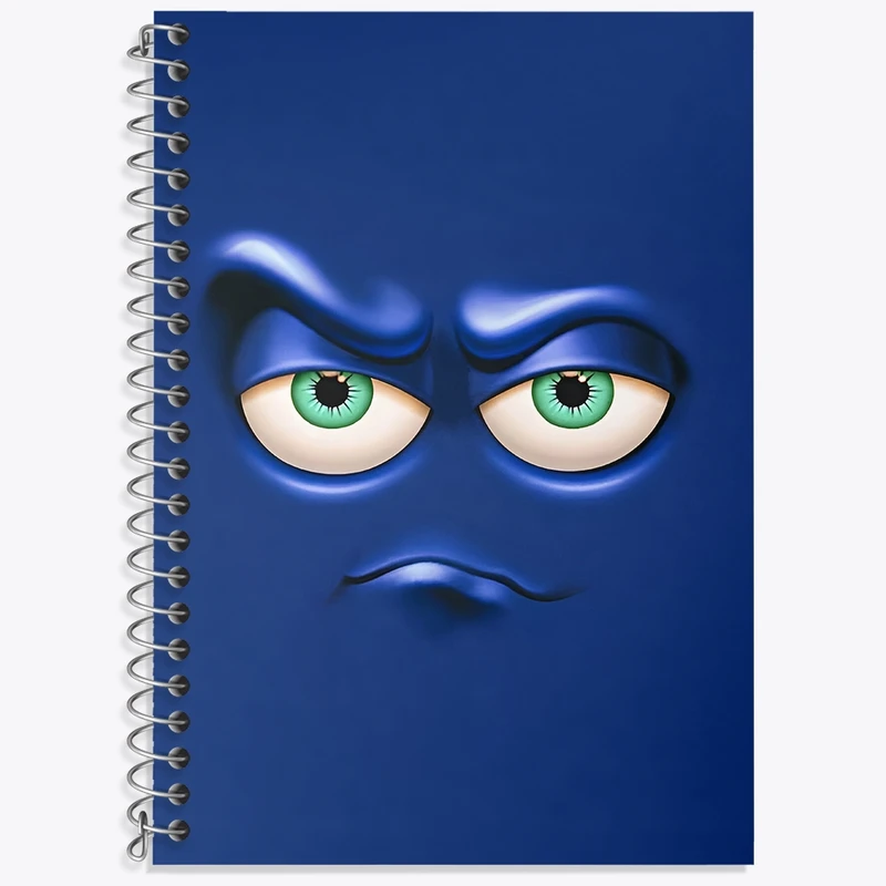 دفتر زبان 50 برگ خندالو مدل سه خط طرح ایموجی بامزه کد F3315