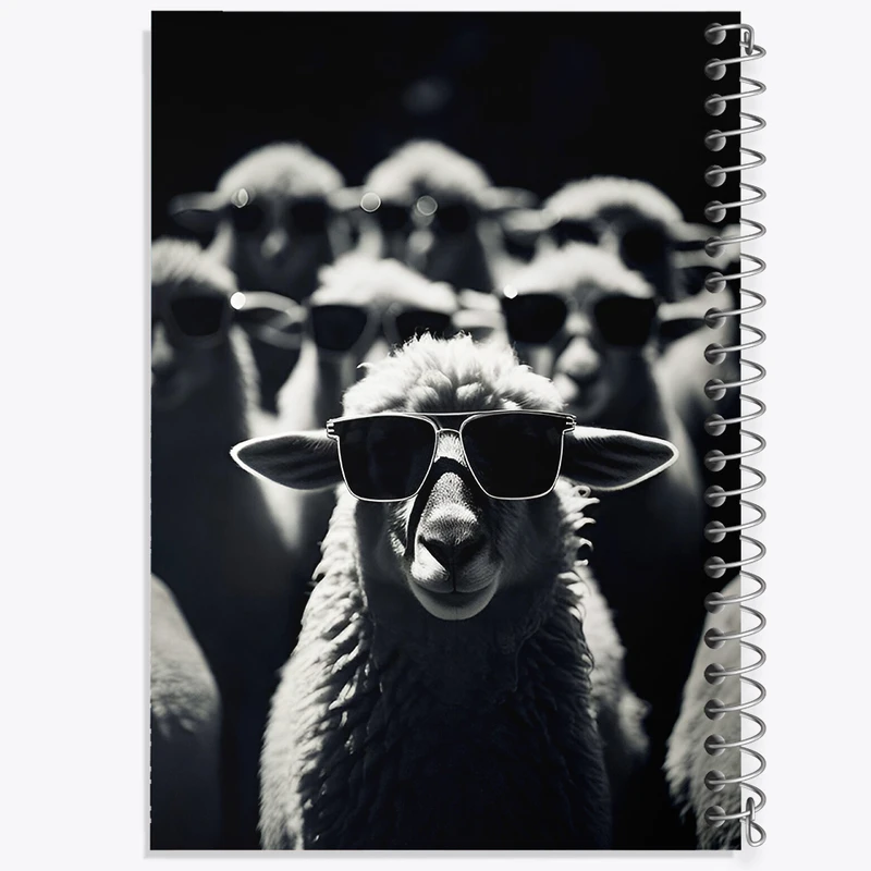 دفتر مشق 100 برگ خندالو طرح دسته ی گوسفندان کد F10046