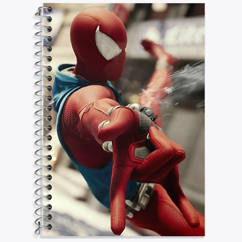 دفتر زبان 50 برگ خندالو مدل سه خط طرح مرد عنکبوتی کد F10742