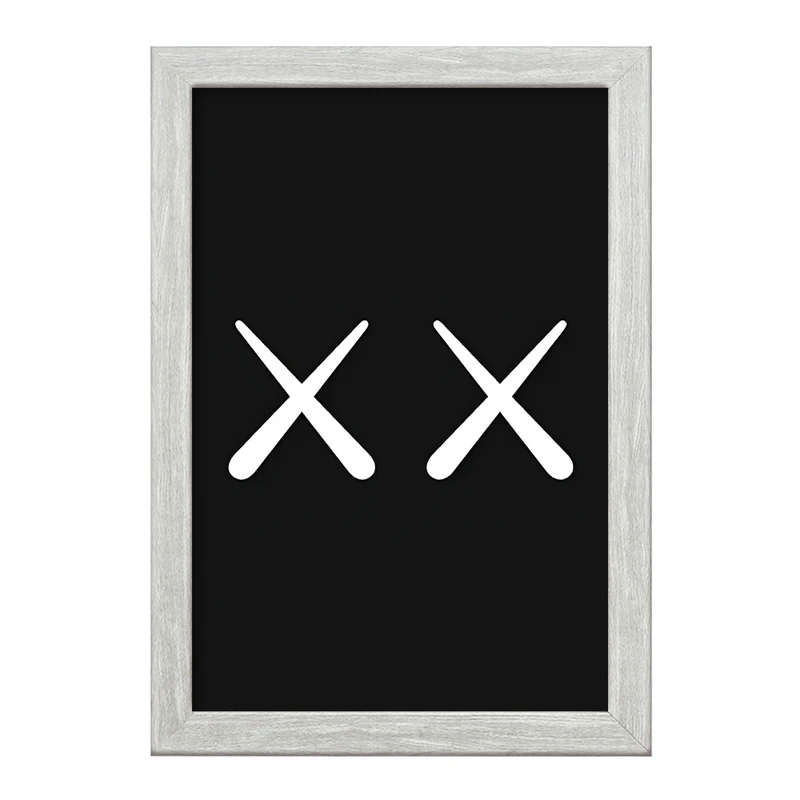 تابلو خندالو طرح عروسک کاز (kaws) کد F4005